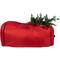 57" Red Quilted Rolling Christmas Tree Storage Bag for Trees up to 9ft.